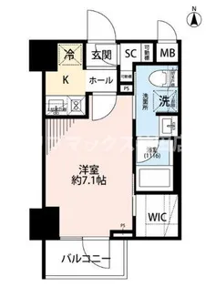 プレール・ドゥーク住吉IV【10階】の間取り