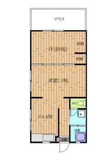東横マンション【1階】の間取り