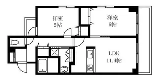 メゾンハギV【2階】の間取り