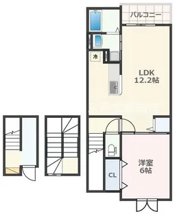 グランベル【3階】の間取り