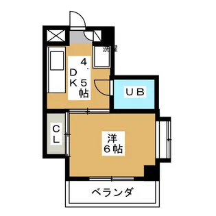 ウッドハイム清和【4階】の間取り