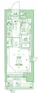 クレイシア品川戸越銀座【12階】の間取り