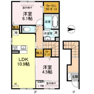 グランツ ヴィラ【2階】の間取り