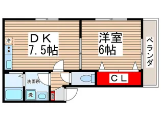 ロアジス幕張【1階】の間取り