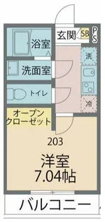 カインドネス矢部【2階】の間取り