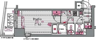 ガラステージ神田【5階】の間取り