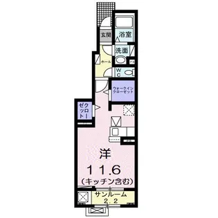 メゾン ラヴェール【1階】の間取り