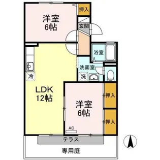 エトワール津島 B棟【1階】の間取り