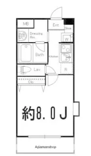 ドゥーエ西大島II【11階】の間取り