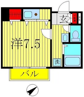 ヴランドール柏中央【1階】の間取り