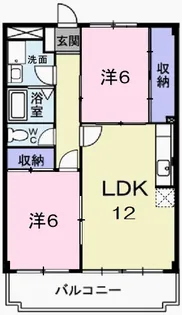 エステート龍野【2階】の間取り