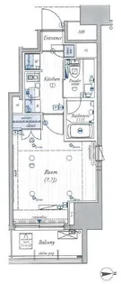 リアルテ亀戸【6階】の間取り
