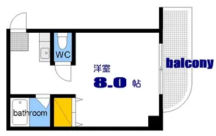 CASA東白島【2階】の間取り