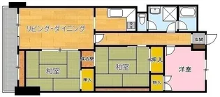 磯子シルクマンション【6階】の間取り