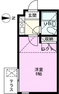 シャインハイム蒲生【1階】の間取り