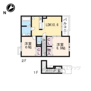 プルメリア【2階】の間取り