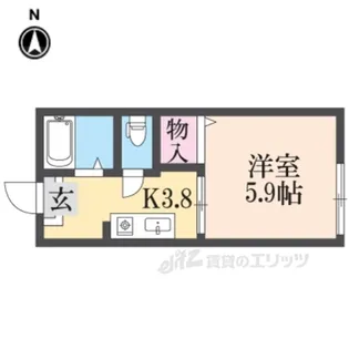 グリーンハイツB棟【2階】の間取り