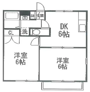 メゾンボヌールA棟【1階】の間取り