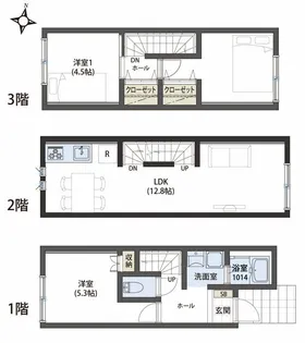 TheSiesta唐木田Terravene【1階】の間取り