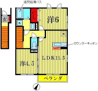 グランシード【2階】の間取り
