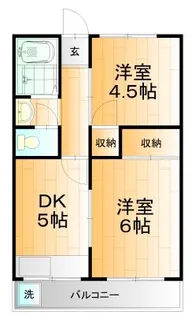 近藤ハイツ桐ヶ丘【2階】の間取り