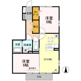 プラムフェリーチェ【1階】の間取り