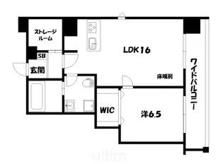 GーCREST京都四条烏丸【9階】の間取り
