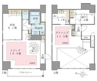 Brillia ist 東雲キャナルコート【3階】の間取り