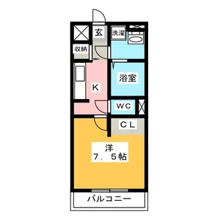 BRICK逢妻【4階】の間取り