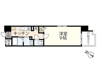 第17友建ビル【6階】の間取り