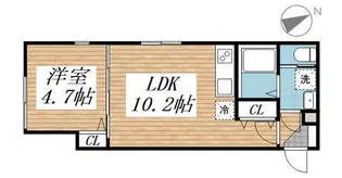 creal高田馬場III【1階】の間取り