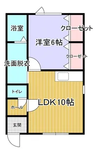 青山荘A棟【1階】の間取り