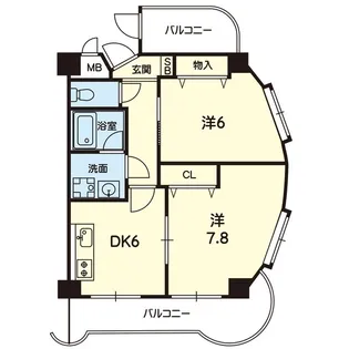 サンセゾンVI【5階】の間取り