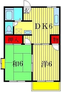 コーポサンケイ【2階】の間取り