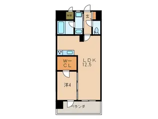 レジーナ小倉【9階】の間取り