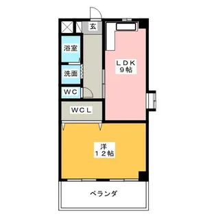 サンシャイン稲上【2階】の間取り