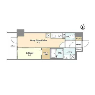 HF北千住レジデンス【8階】の間取り