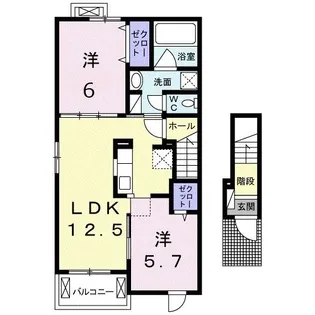 エトワール フィクス【2階】の間取り