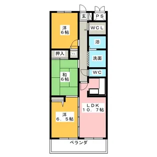カーサエテルノ【3階】の間取り