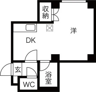 メルハープ中の島【3階】の間取り