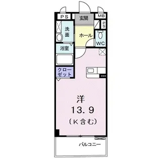 Mahalo(マハロ)【3階】の間取り