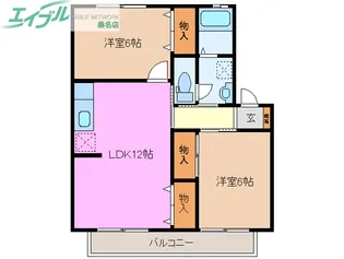 Wing21 C【2階】の間取り