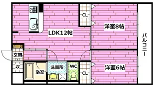 T-HOUSE【4階】の間取り
