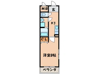 GX小垣江【3階】の間取り