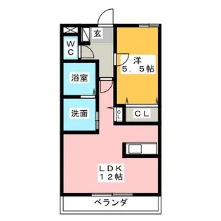 セラ・ヒルズKOIE【2階】の間取り
