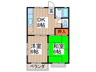 サンハイツ國京【2階】の間取り