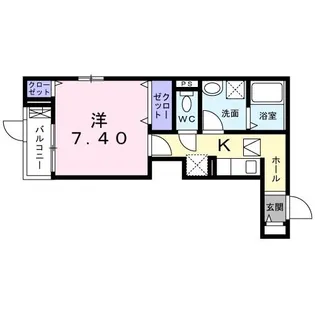 タウンハウスKK III【1階】の間取り