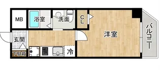 MERRY新今宮【6階】の間取り