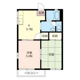 サンモールB【2階】の間取り