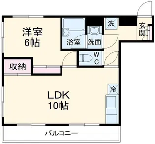 ラ・ベルハイツ【2階】の間取り